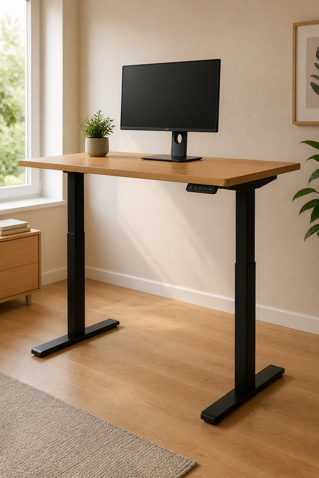 Bureau assis-debout électrique